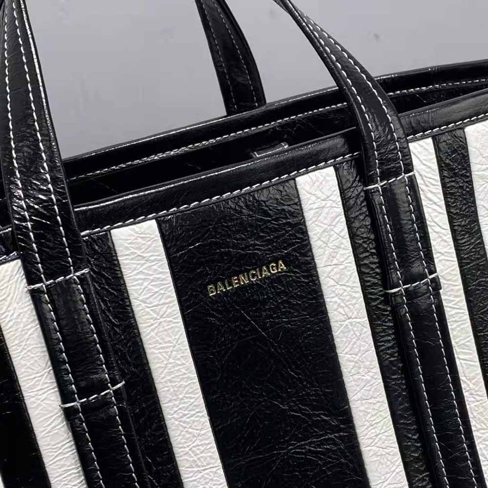 Balenciaga Women Barbes Medium East-West Shopper Bag-Black - image 8