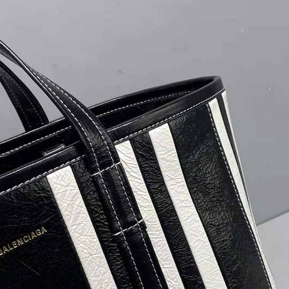 Balenciaga Women Barbes Medium East-West Shopper Bag-Black - image 7