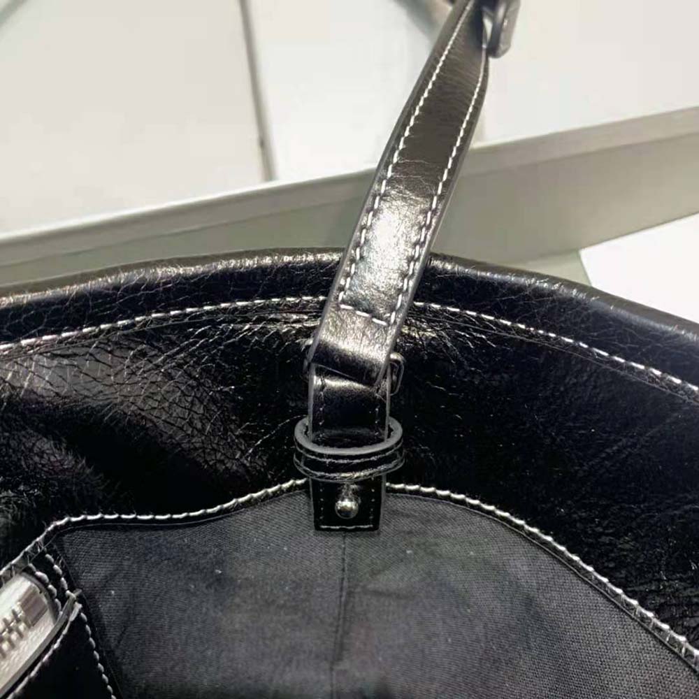 Balenciaga Women Barbes Small East-West Shopper Bag in Black - image 8