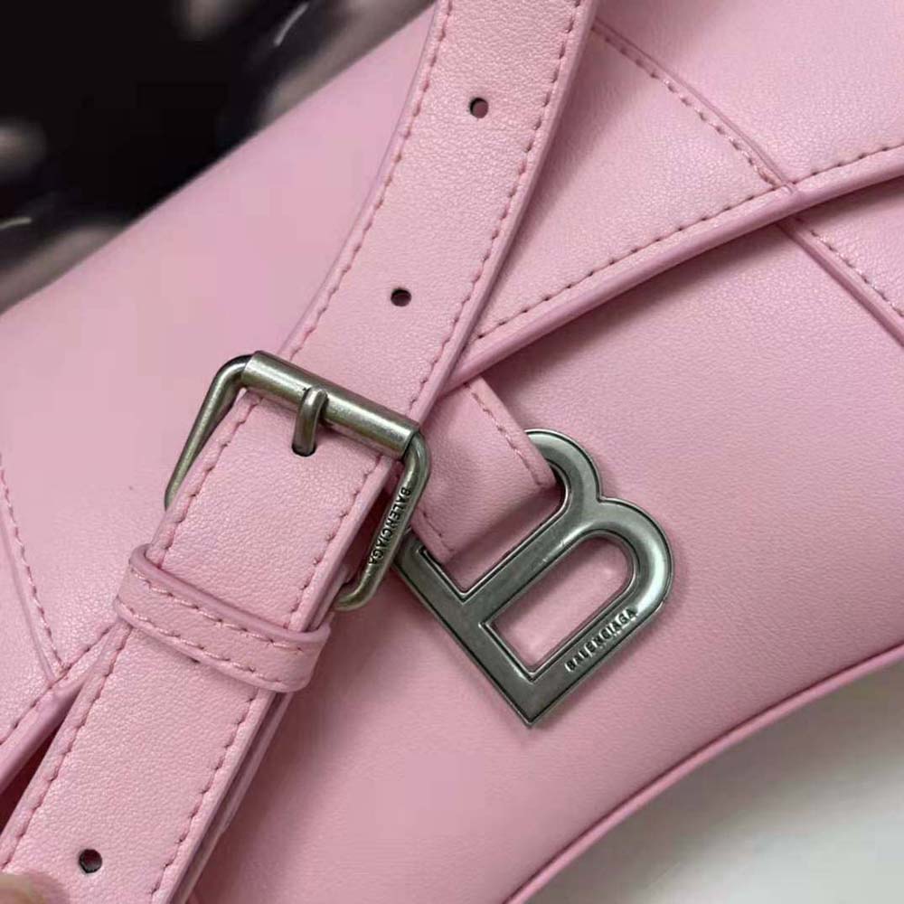 Balenciaga Women Downtown Small Shoulder Bag in Pink - image 8
