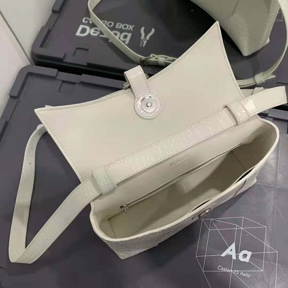 Balenciaga Women Downtown XS Shoulder Bag in White - image 5