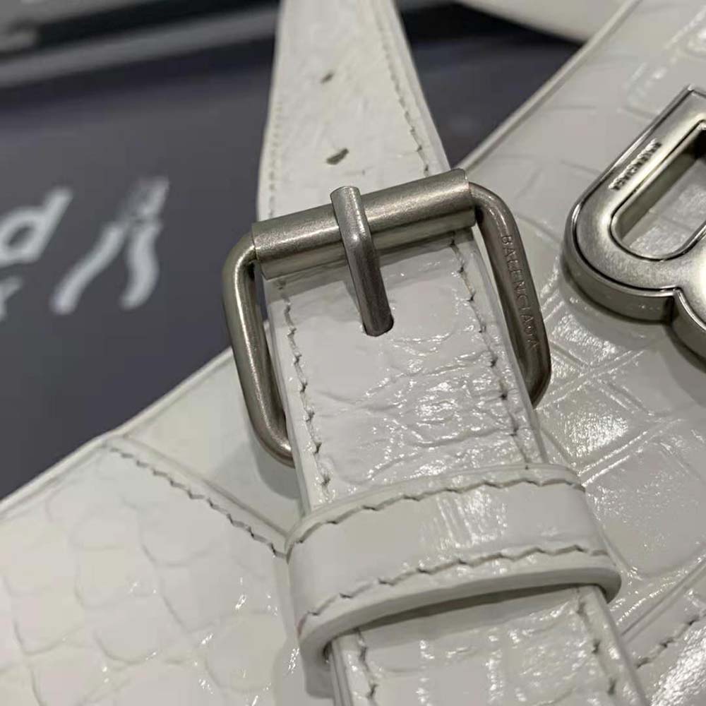 Balenciaga Women Downtown XS Shoulder Bag in White - image 9