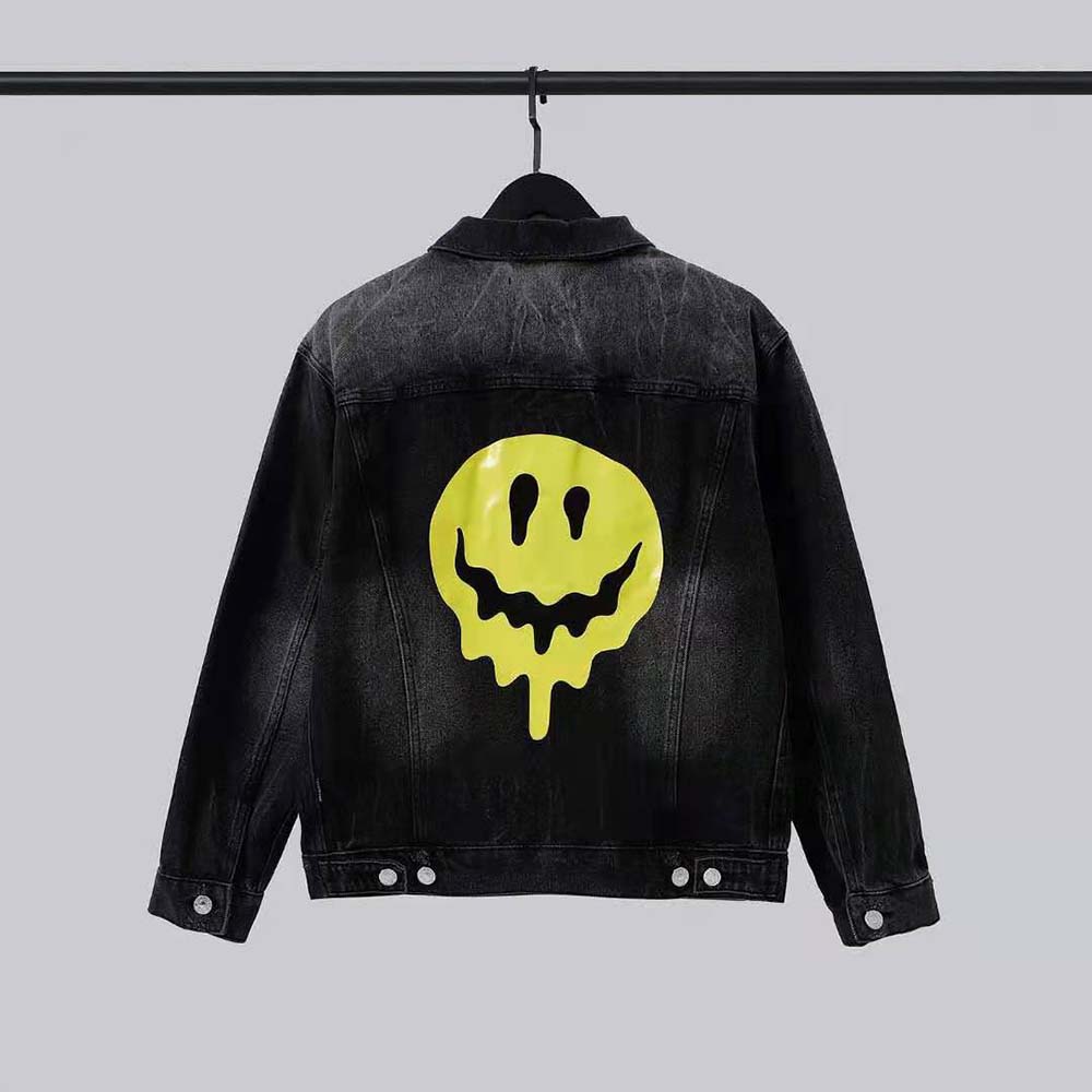 Side profile showing oversized silhouette of Balenciaga Women Drip Peace Jacket