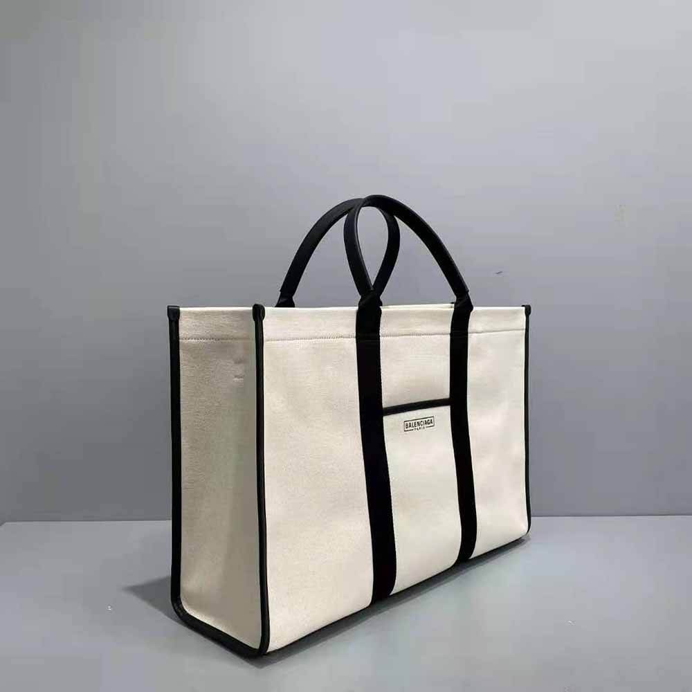 Balenciaga Women Hardware Large Tote Bag-White - image 4