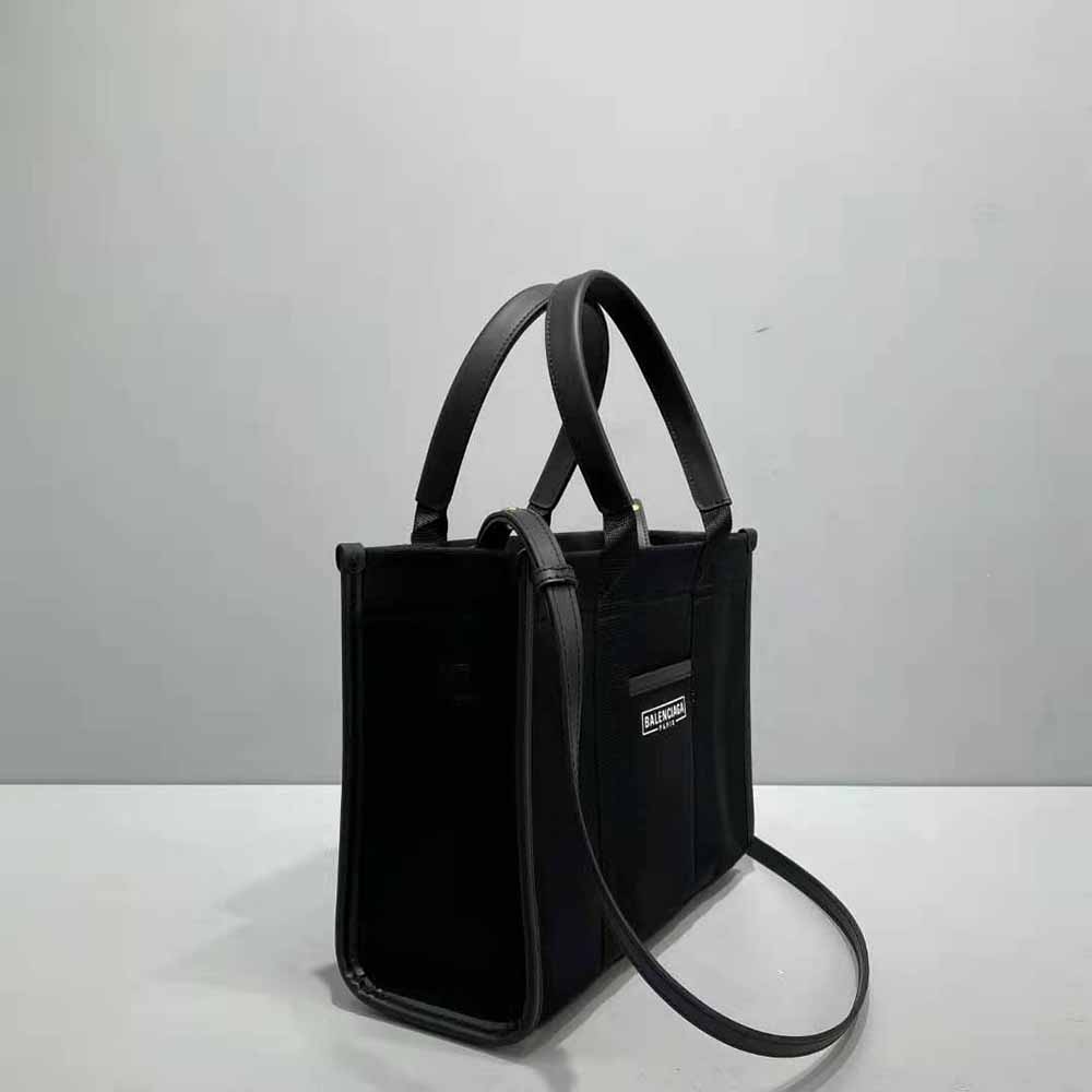 Balenciaga Women Hardware Small Tote Bag With Strap-Black - image 4