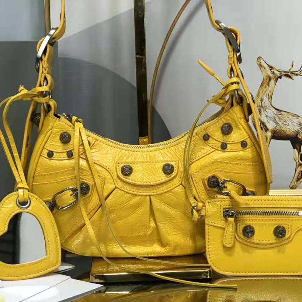 Balenciaga Women Le Cagole XS Shoulder Bag in Yellow - image 4