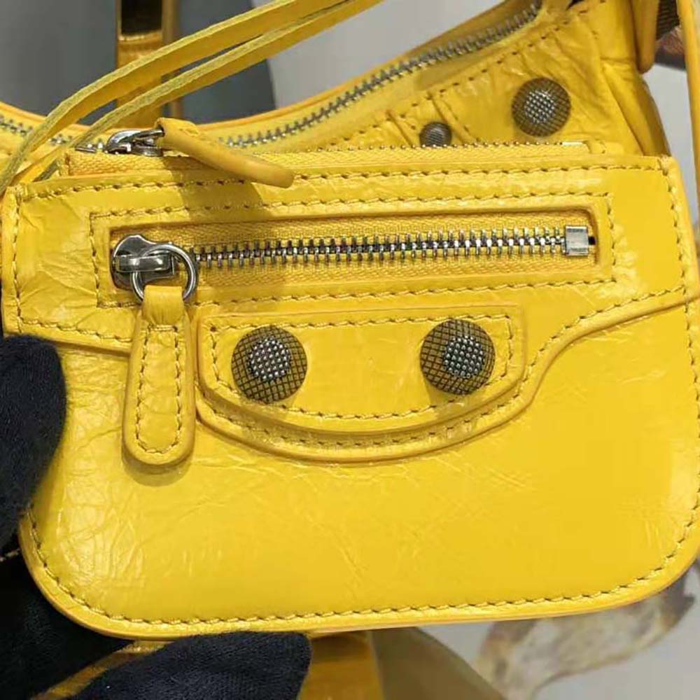 Balenciaga Women Le Cagole XS Shoulder Bag in Yellow - image 9