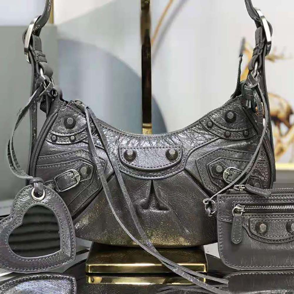 Balenciaga Women Le Cagole XS Shoulder Bag-Black - image 4