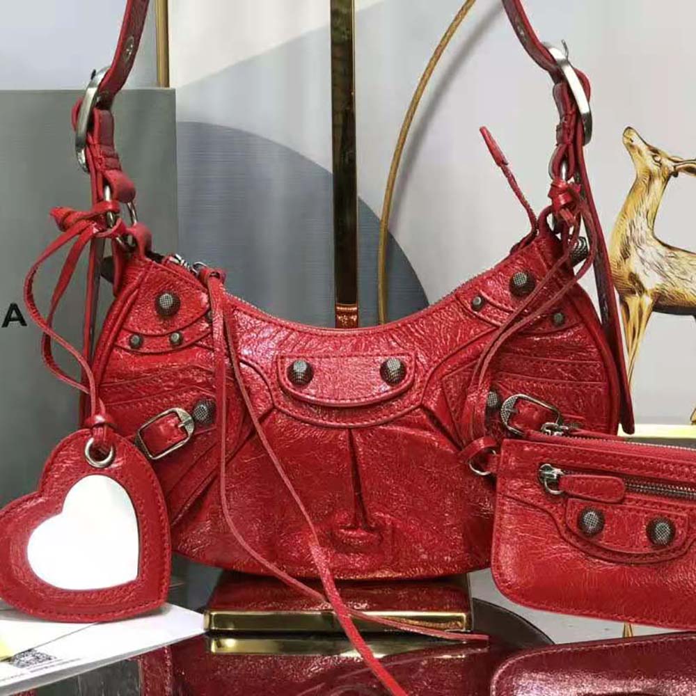 Balenciaga Women Le Cagole XS Shoulder Bag in Red - image 4