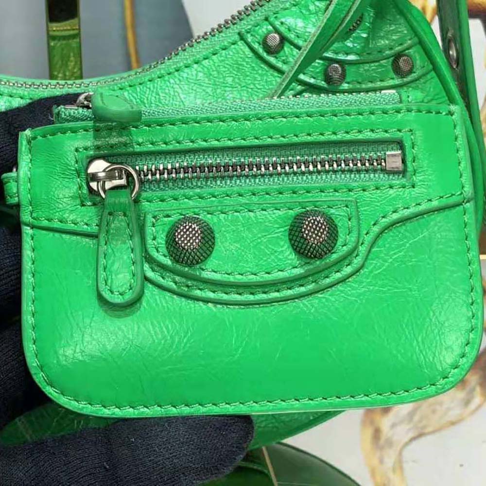 Balenciaga Women Le Cagole XS Shoulder Bag-Green - image 9