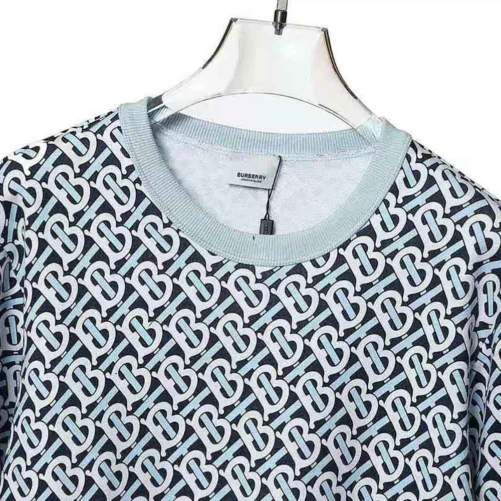 Burberry Women Monogram Print Cotton Oversized Sweatshirt - image 5