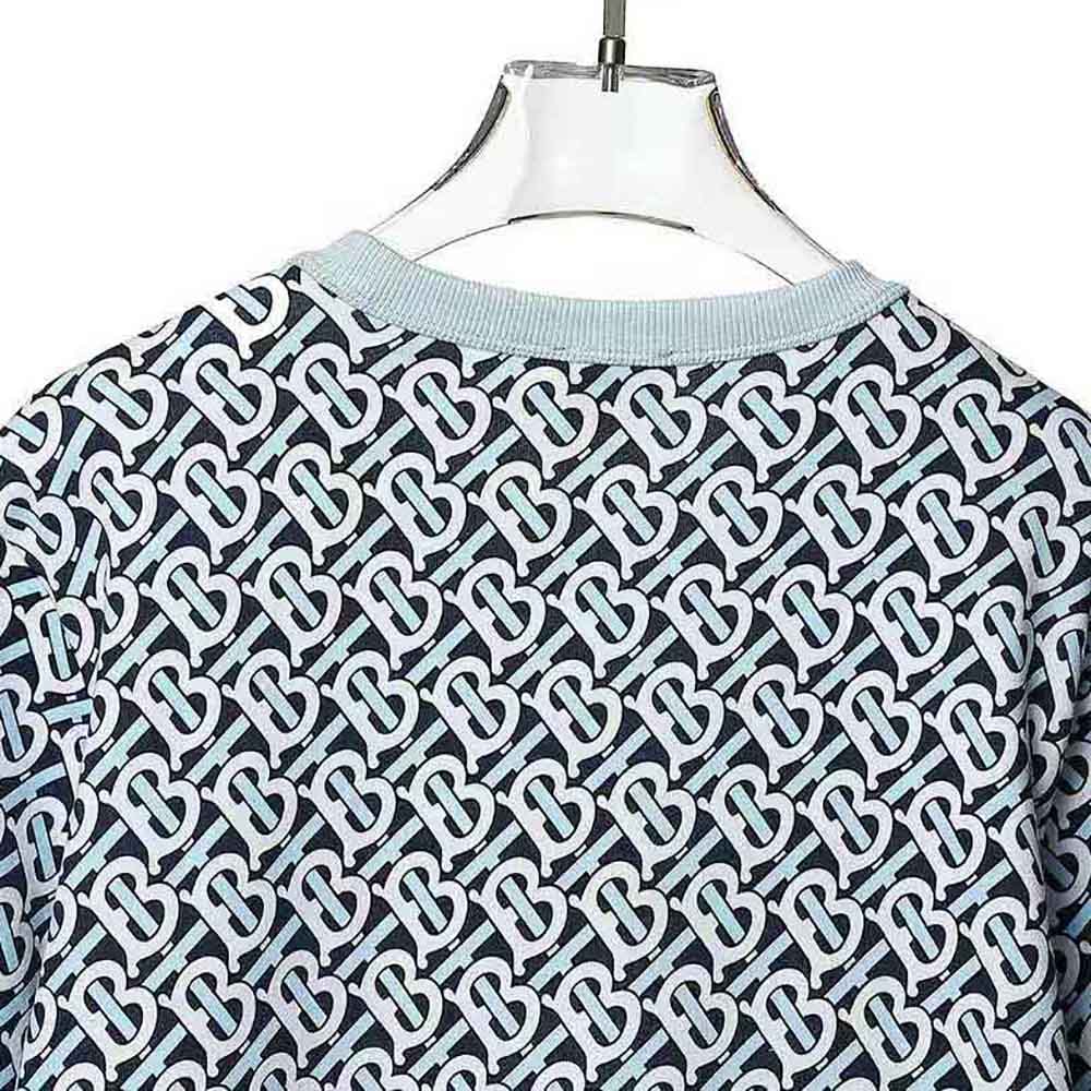 Burberry Women Monogram Print Cotton Oversized Sweatshirt - image 4