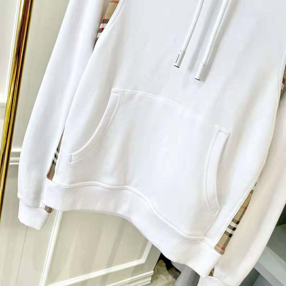 Burberry Women Vintage Check Panel Cotton Oversized Hoodie - image 5