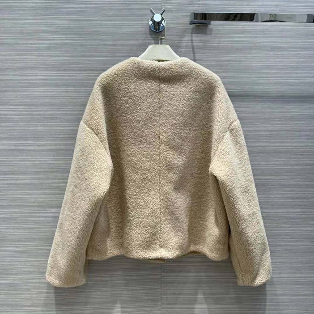 Side profile showcasing drape of Celine Women Cardigan in Silk and Cashmere