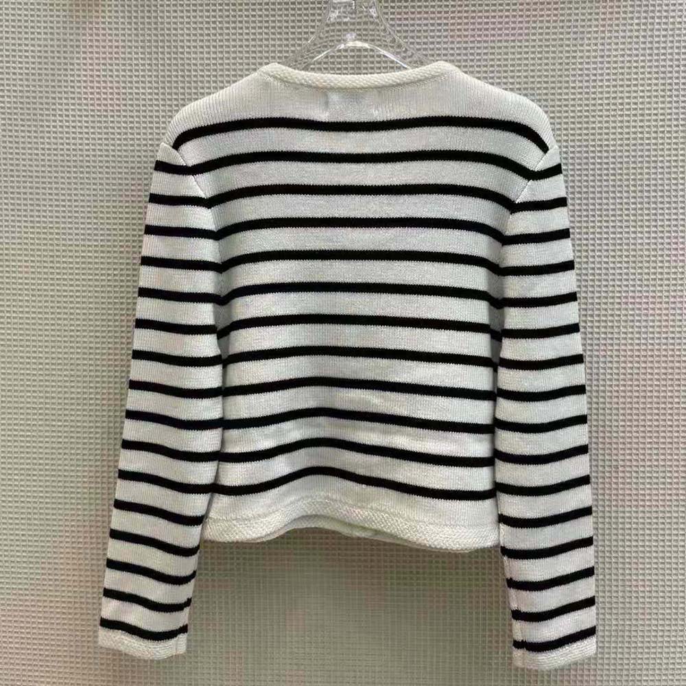 Celine Women Chasseur Jacket in Striped Wool - image 3