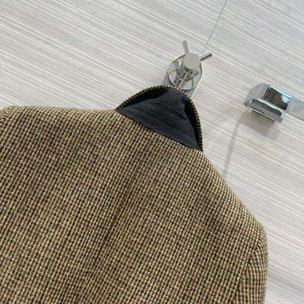 Celine Women Classic Jacket in Checked Tweed - image 5
