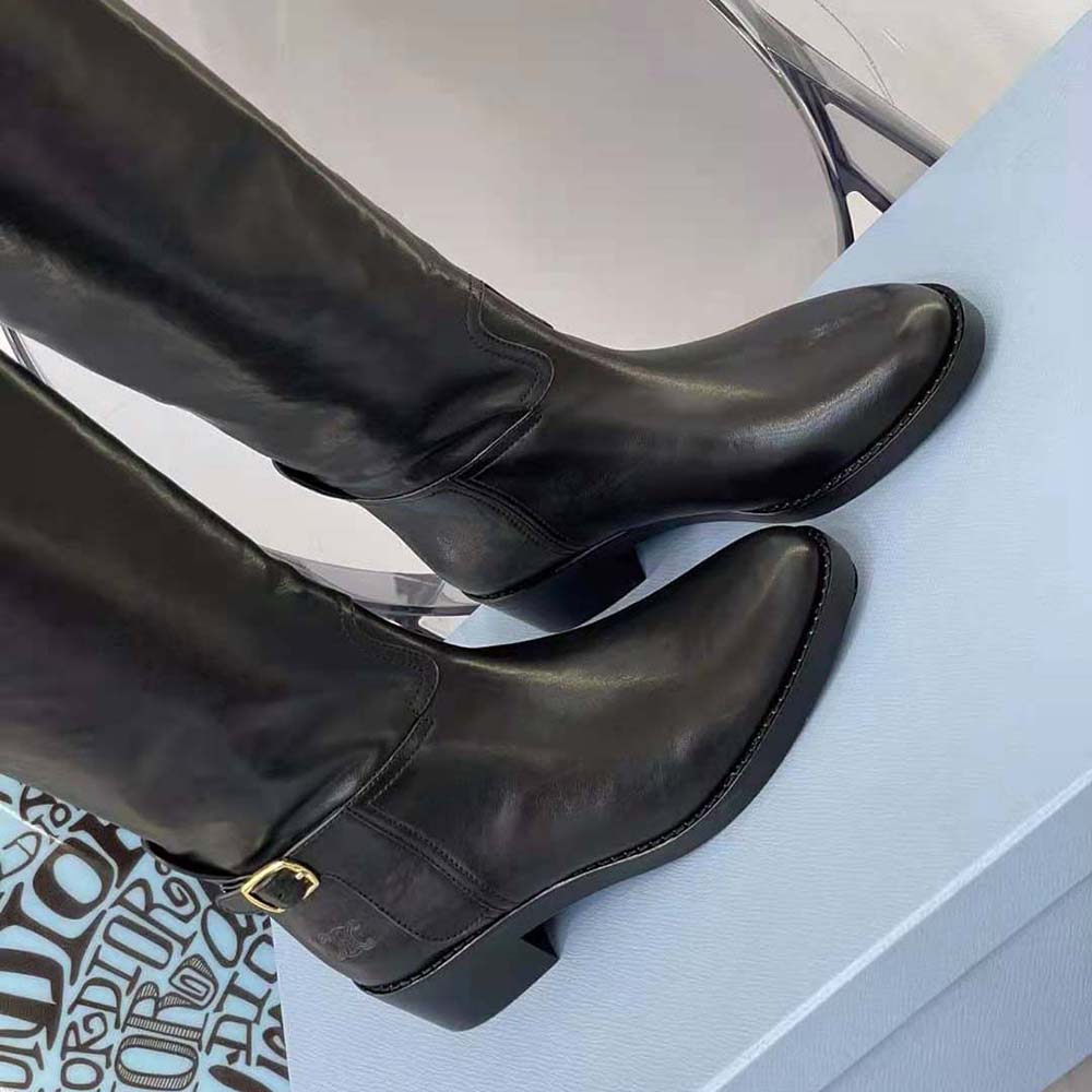 Celine Women Folco Buckled Boot in Calfskin - image 10