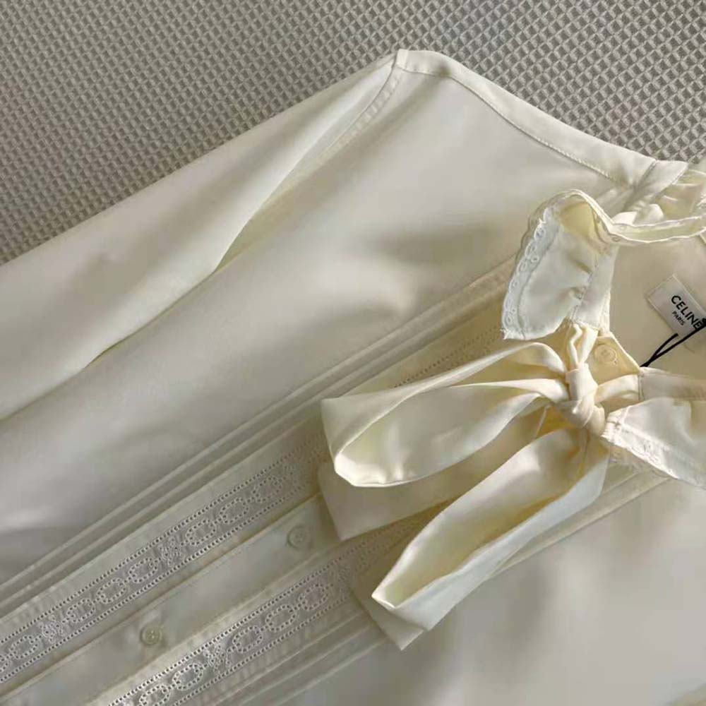 Celine Women Loose Shirt in Broderie Anglaise - image 6