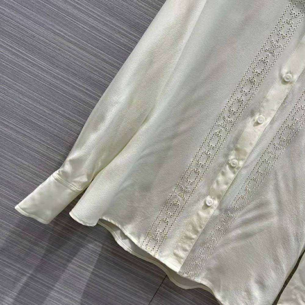 Celine Women Loose Shirt with Broderie Anglaise - image 6