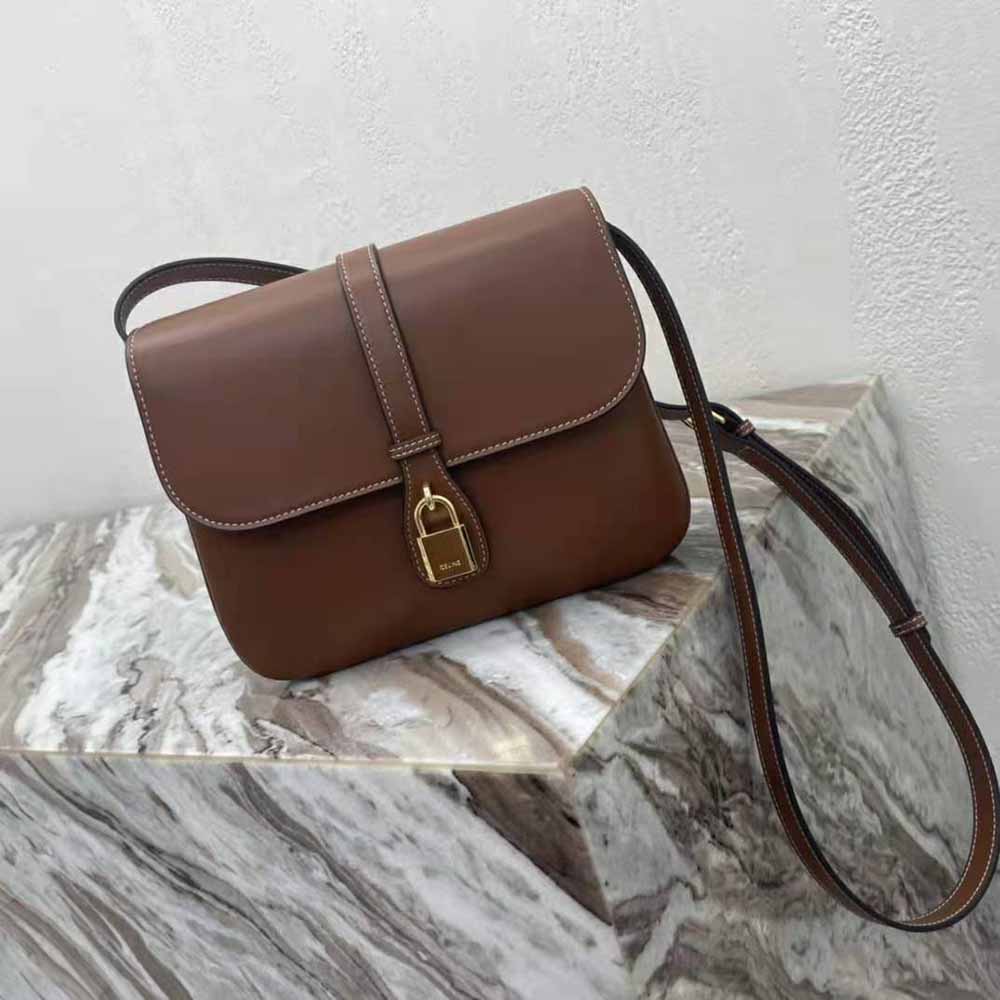 Celine Women Medium Tabou in Smooth Calfskin-Brown - image 4