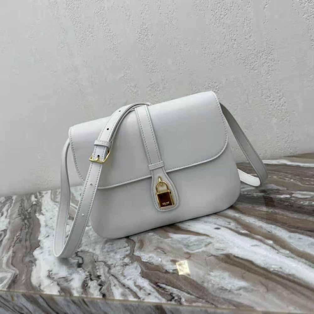 Celine Women Medium Tabou in Smooth Calfskin-White - image 4