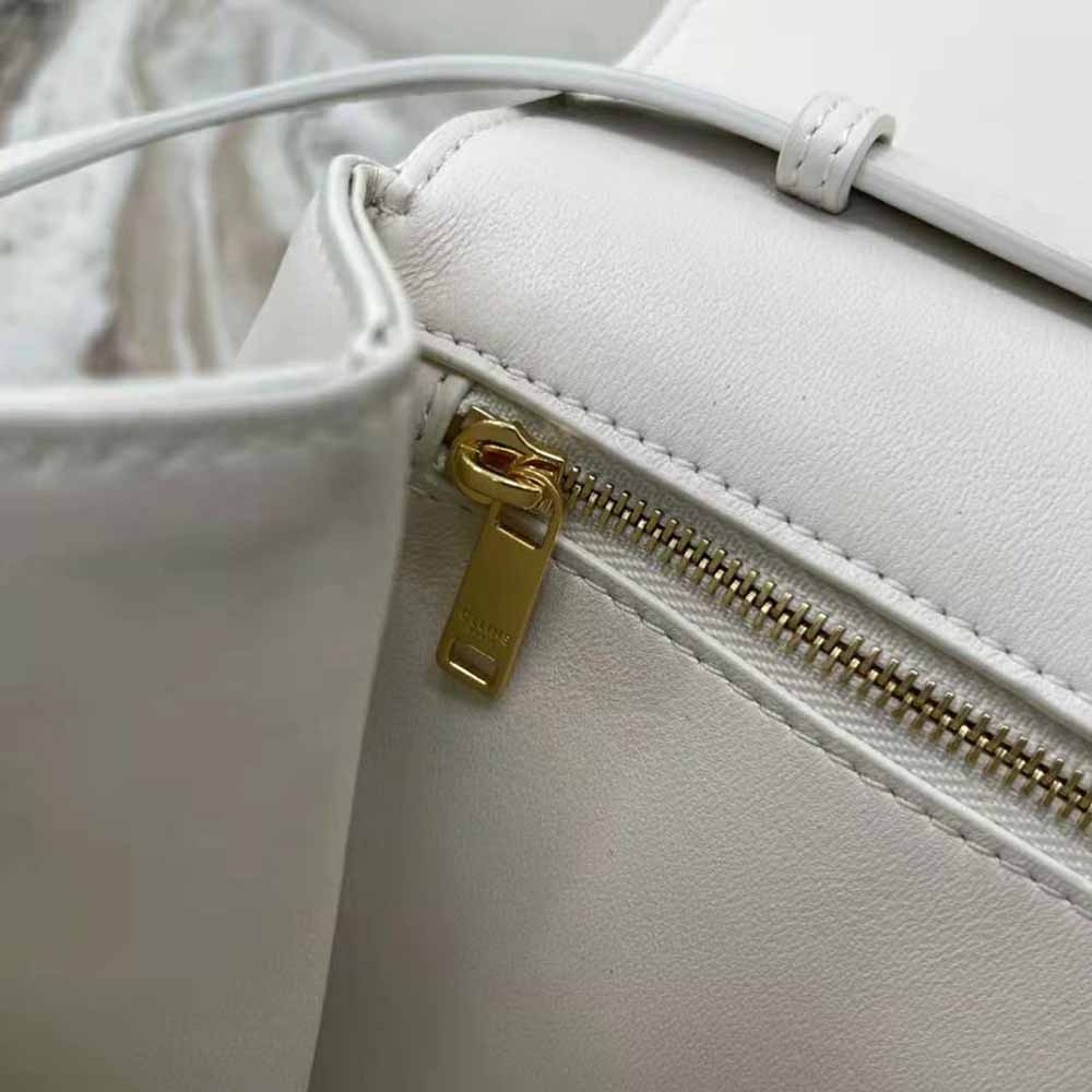 Celine Women Medium Tabou in Smooth Calfskin-White - image 10