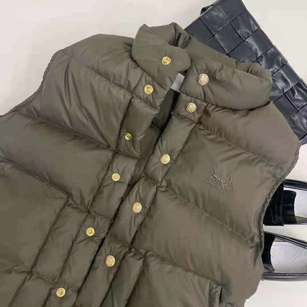 Celine Women Quilted Blouson Jacket in Lightweight Nylon - image 6