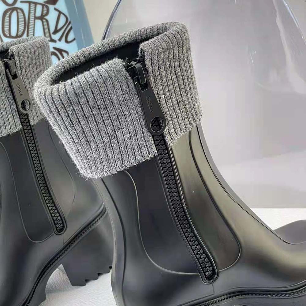Chloe Women Betty Rain Boot in PVC-Black - image 10