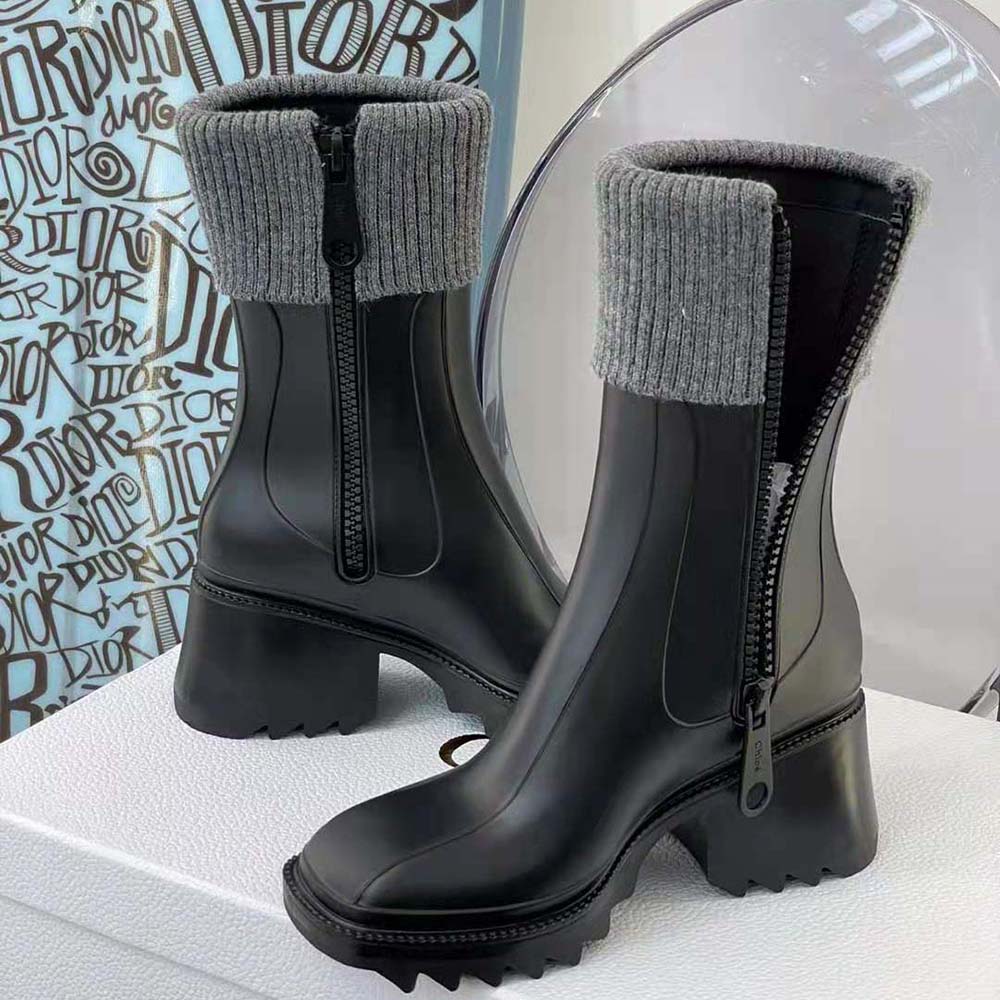 Chloe Women Betty Rain Boot in PVC-Black - image 6
