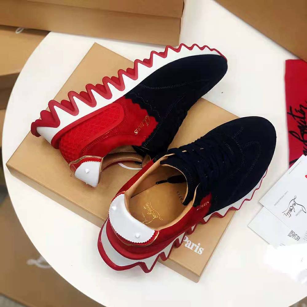 Christian Louboutin Women Loubishark Flat-Navy - image 5