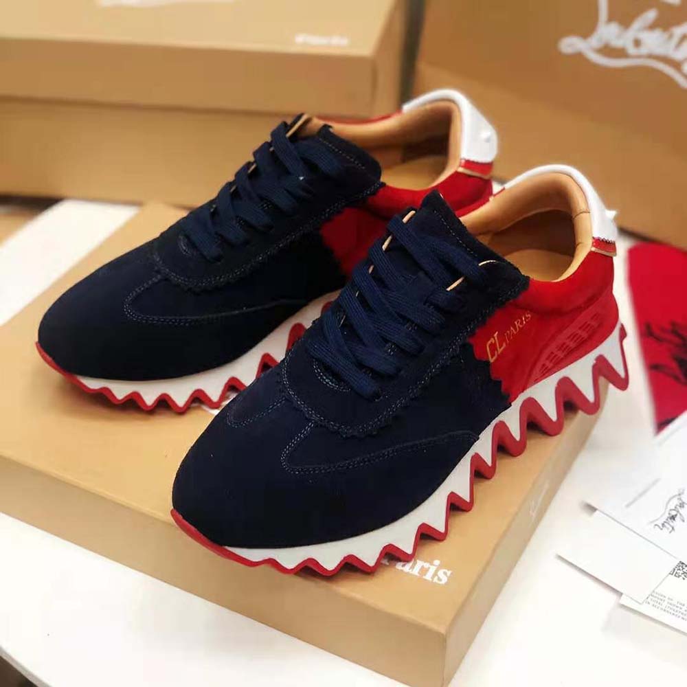 Christian Louboutin Women Loubishark Flat-Navy - image 6