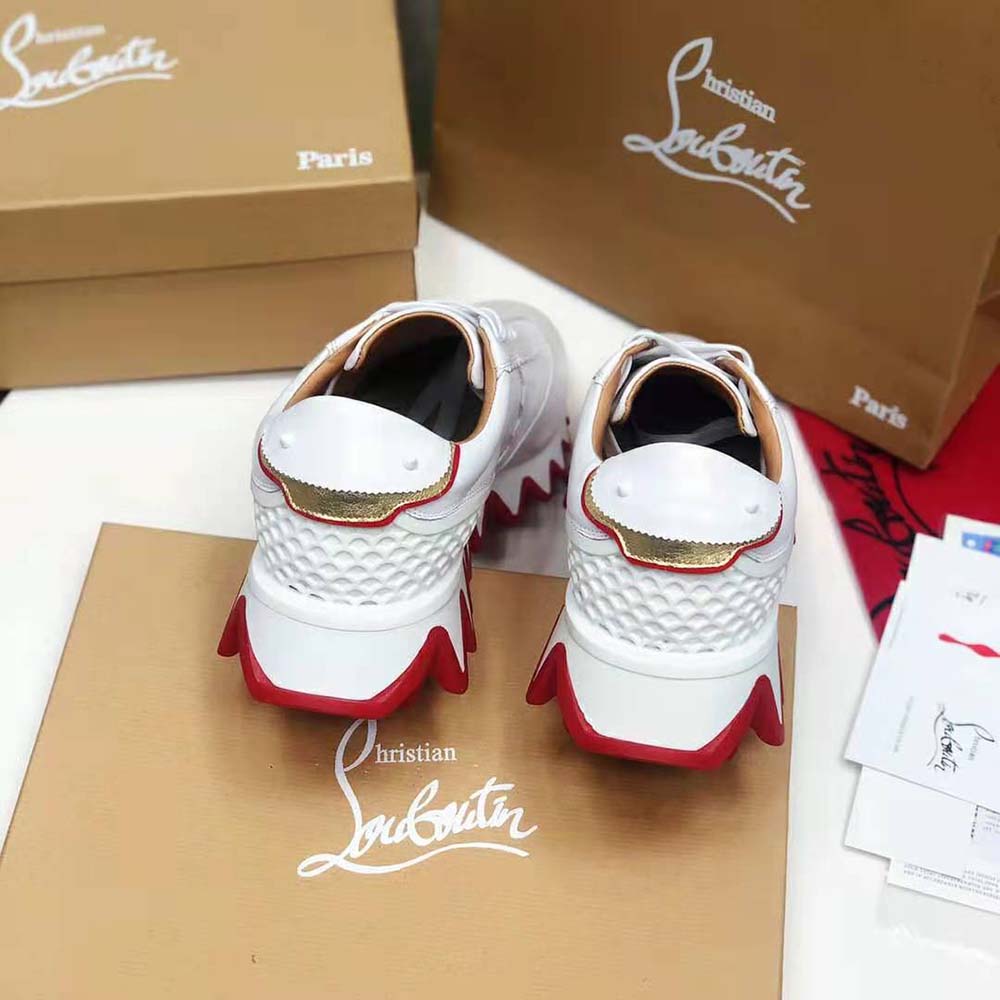 Christian Louboutin Women Loubishark Woman Flat-White - image 8