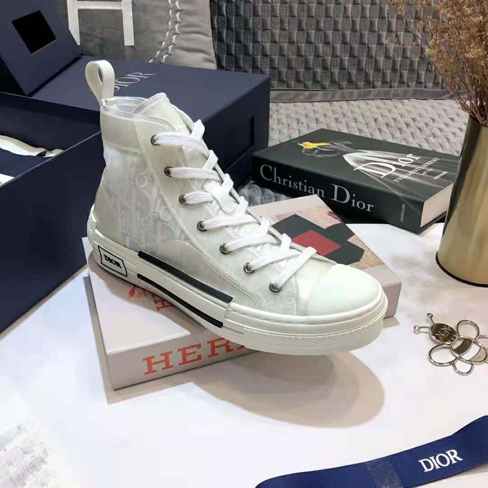 Dior Men B23 High-Top Sneaker White Dior Oblique Canvas - image 6