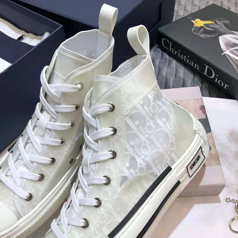Dior Men B23 High-Top Sneaker White Dior Oblique Canvas - image 10