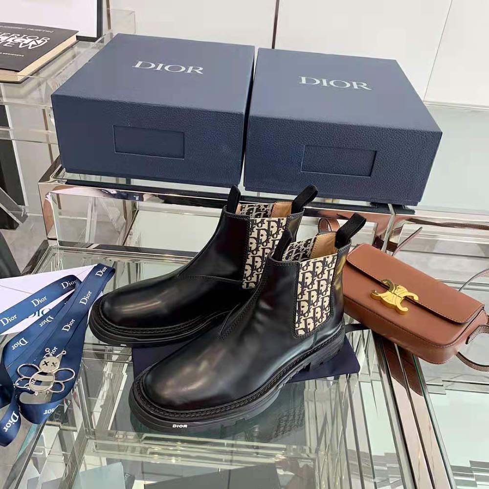 Dior Men Explorer II Chelsea Boot Black Polished Calfskin - image 4