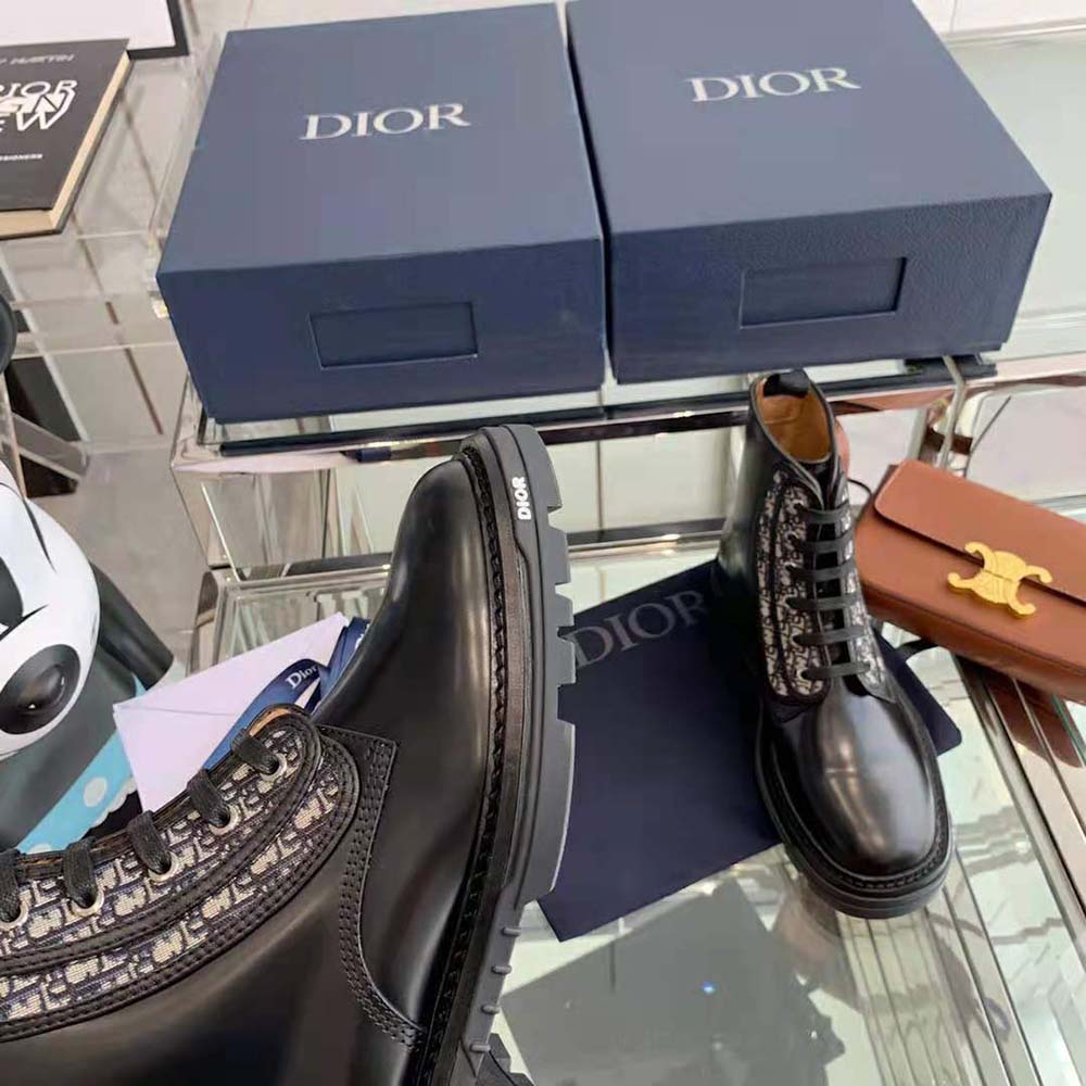 Dior Men Explorer II Laced Ankle Boot Black Polished Calfskin - image 9