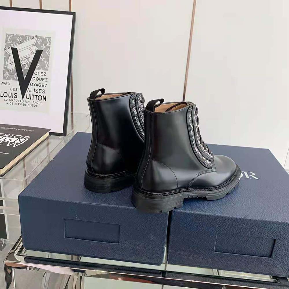 Dior Men Explorer II Laced Ankle Boot Black Polished Calfskin - image 6