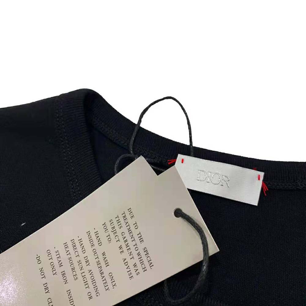 Dior Women Oversized Christian Dior Atelier T-shirt Black Cotton Jersey - image 6