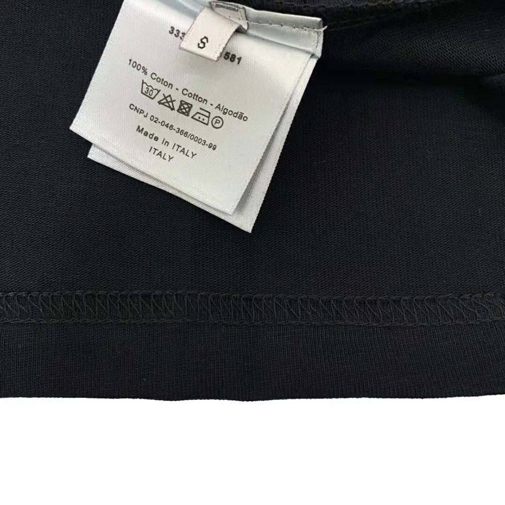 Dior Women Oversized Christian Dior Atelier T-shirt Black Cotton Jersey - image 9