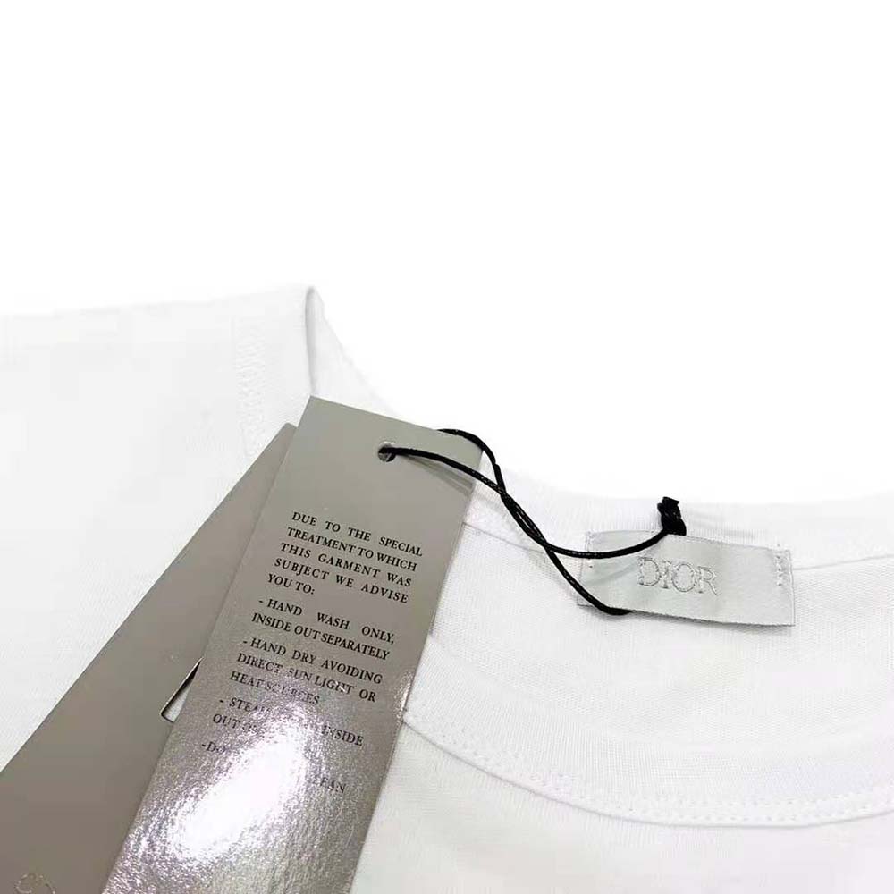 Dior Women Oversized Christian Dior Atelier T-shirt White Cotton Jersey - image 6