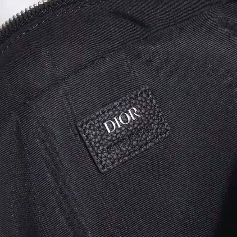 Dior Men Peter Doig Safari Messenger Bag Black Grained Calfskin - image 9