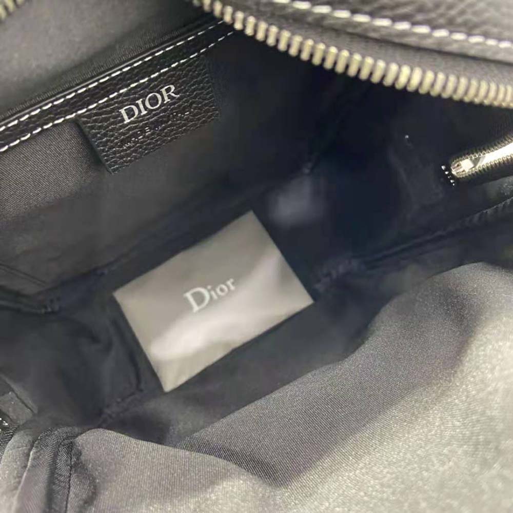 Dior Men Peter Doig Sling Bag Black Grained Calfskin - image 10