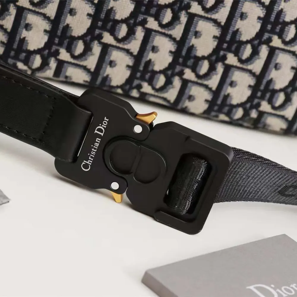Dior Men Saddle Belt Bag Beige and Black Dior Oblique Jacquard - image 6