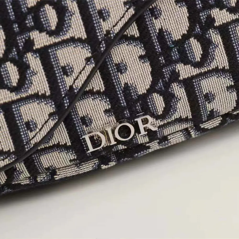 Dior Men Saddle Belt Bag Beige and Black Dior Oblique Jacquard - image 5