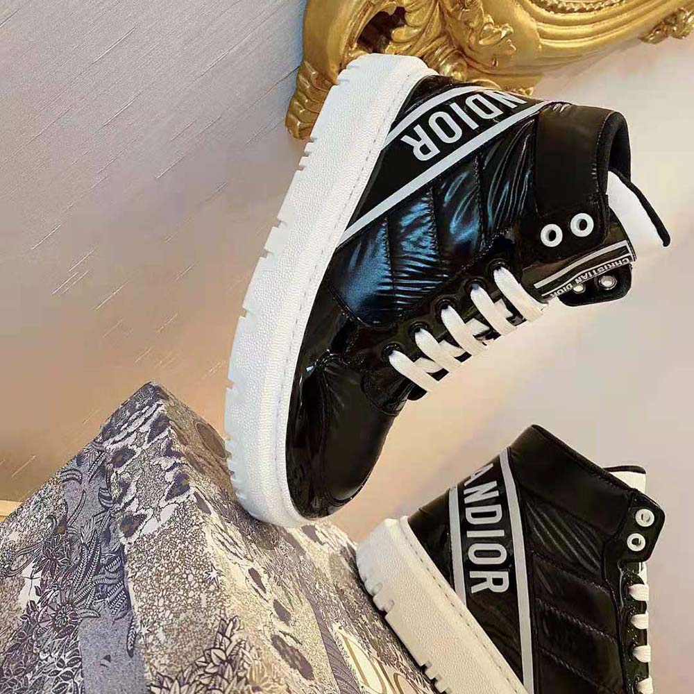 Dior Unisex D-Player Sneaker Black Quilted Nylon - image 6