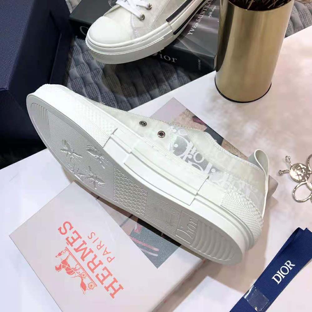 Dior Men B23 Low-Top Sneaker White Dior Oblique Canvas - image 8