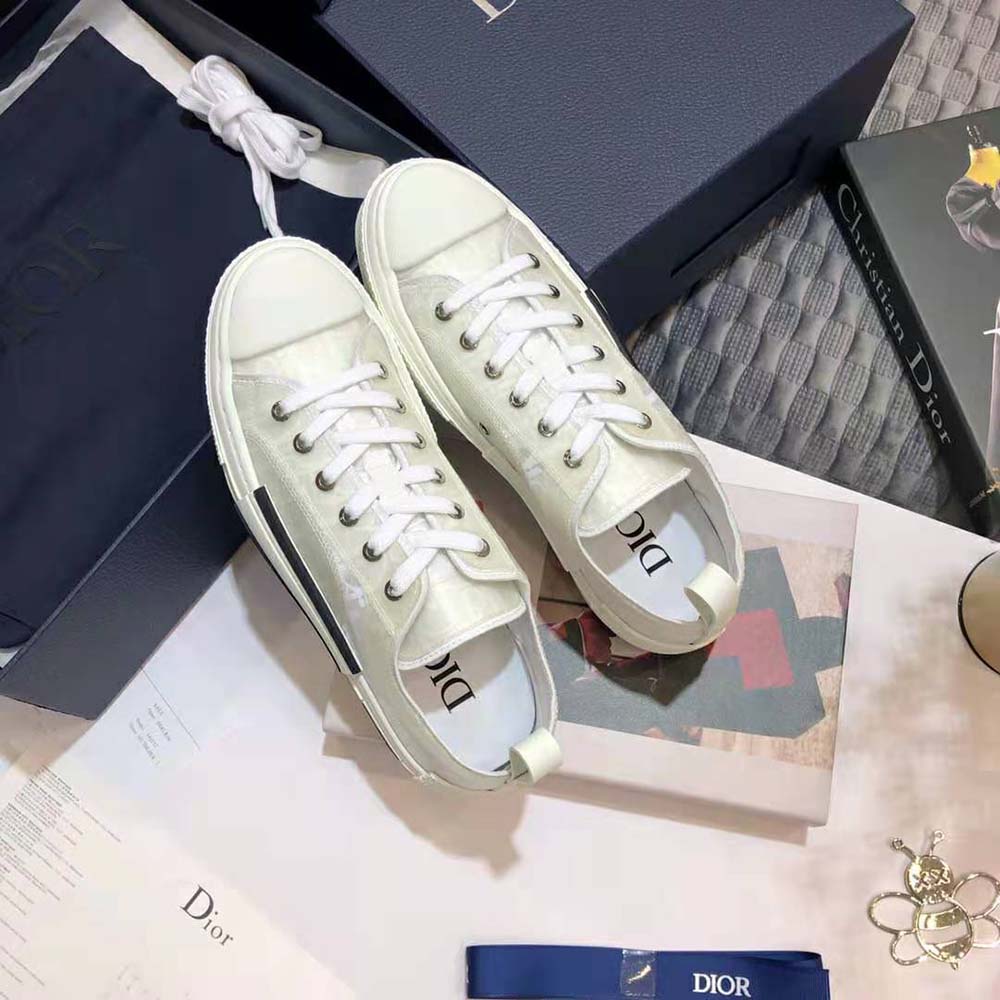 Dior Men B23 Low-Top Sneaker White Dior Oblique Canvas - image 6
