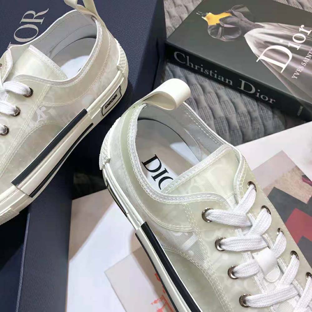 Dior Men B23 Low-Top Sneaker White Dior Oblique Canvas - image 9