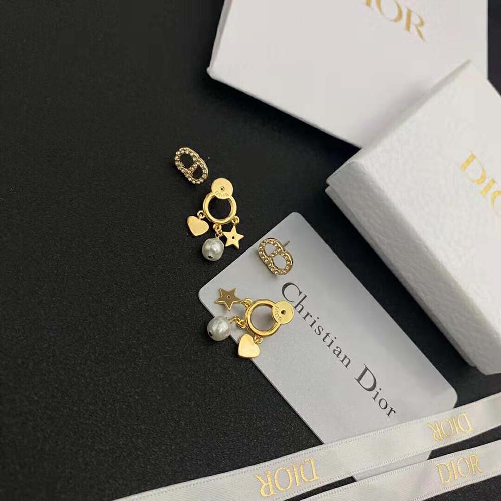 Dior Women Clair D Lune Earrings Gold-Finish Metal - image 5