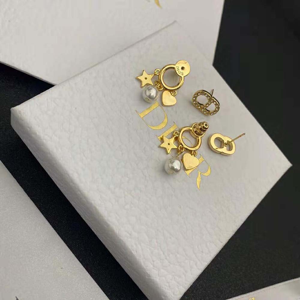 Dior Women Clair D Lune Earrings Gold-Finish Metal - image 4